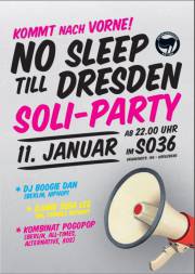 Plakat 'No sleep till Dresden'