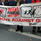 Transparent »Make Borders History«